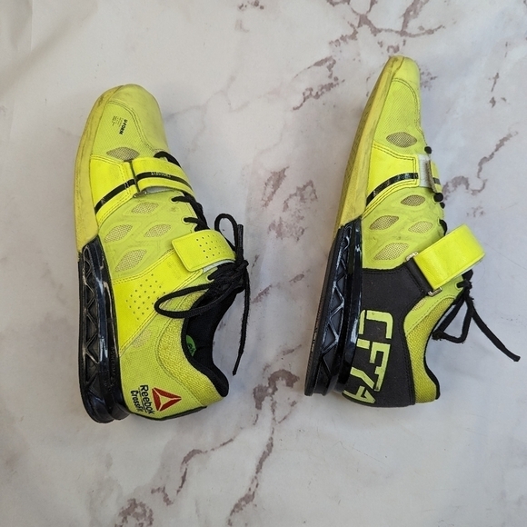 Reebok CrossFit Shoe Men 9 Yellow U Form Lifter Plus 2.0 CF74 109353471 - Picture 6 of 12